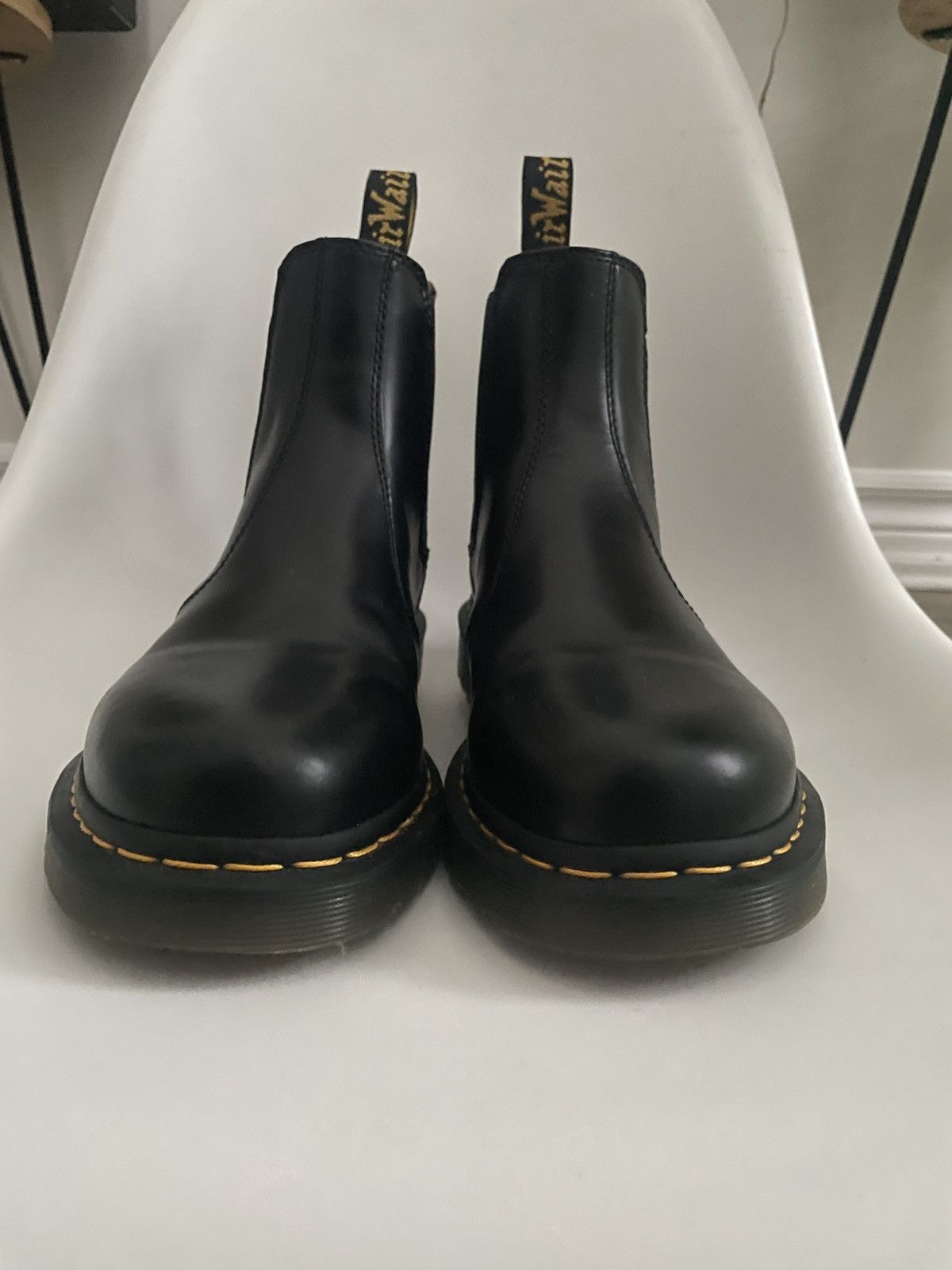 Dr. Martens Dr. Marten Yellow Stitch Leather Boot Size US 10 / EU 43 - 3 Thumbnail