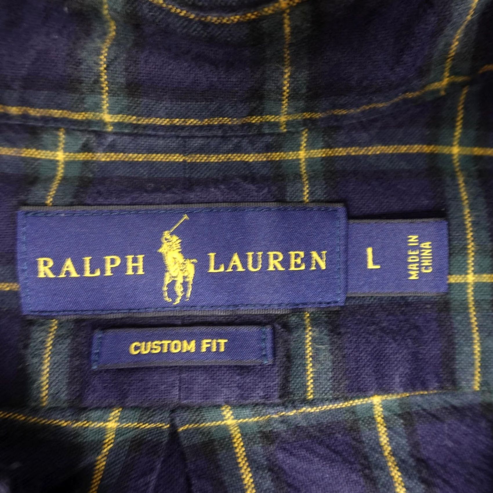 Ralph Lauren Ralph Lauren Shirt Mens L Blue Plaid Flannel Button-Down Long Sleeve Casual Size US L / EU 52-54 / 3 - 2 Thumbnail