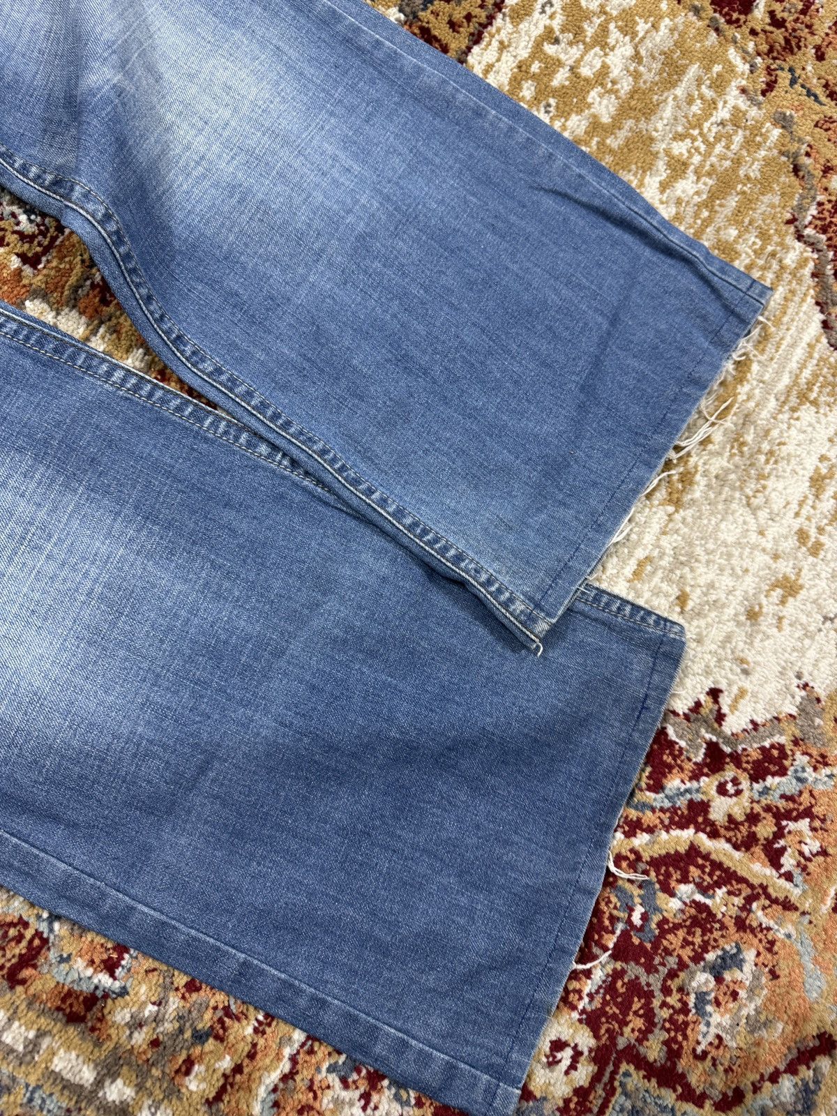 Japanese Brand × Kapital ᶠᵃⁿᶜʸᵍᵘʸ Y2K Flared Denim Boootcut Flared Jeans Cargo Pant Size US 32 / EU 48 - 3 Thumbnail