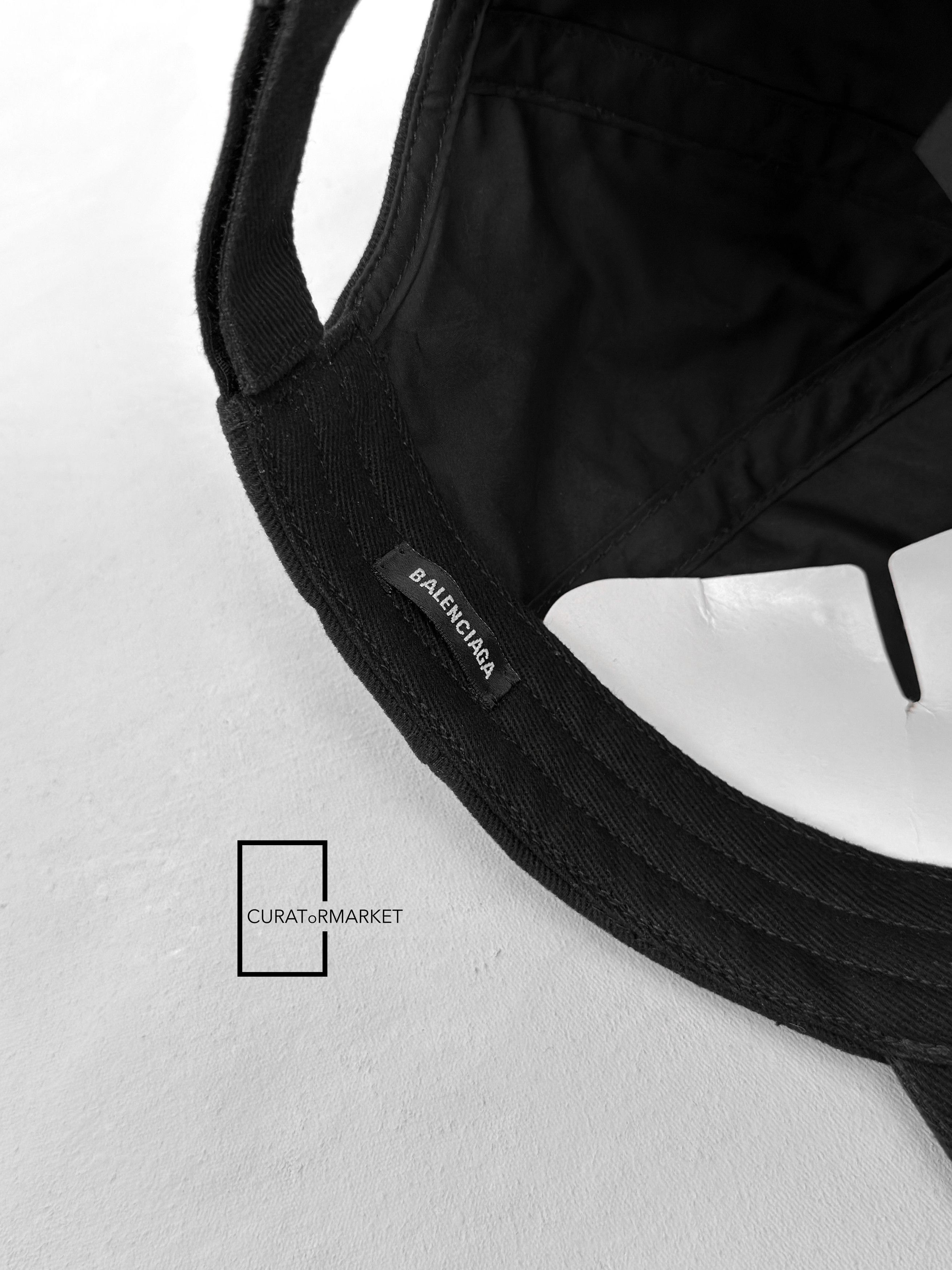 Balenciaga Large Iconic Embroidered Logo Brim Classic Baseball Cap FW23 Size ONE SIZE - 7 Thumbnail