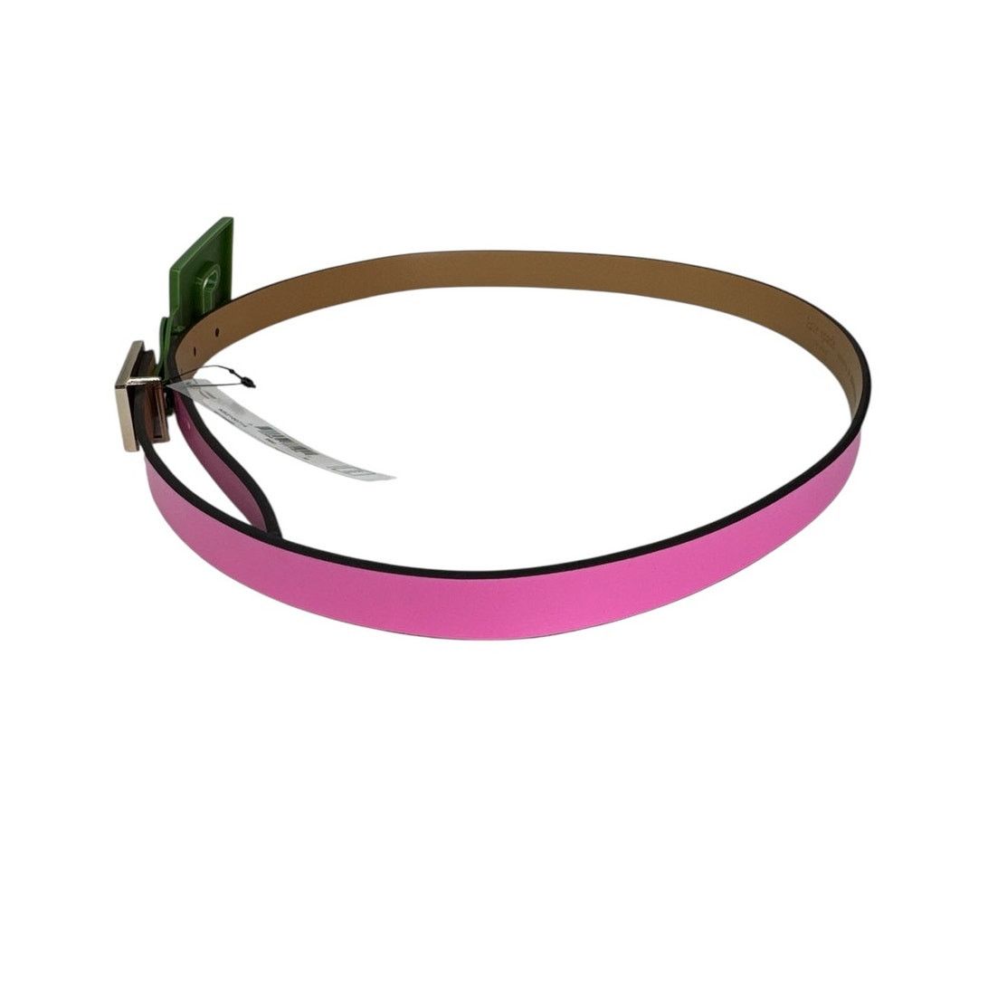 Kate Spade Kate Spade enamel logo plaque belt Carousel Pink Medium Size ONE SIZE - 3 Thumbnail
