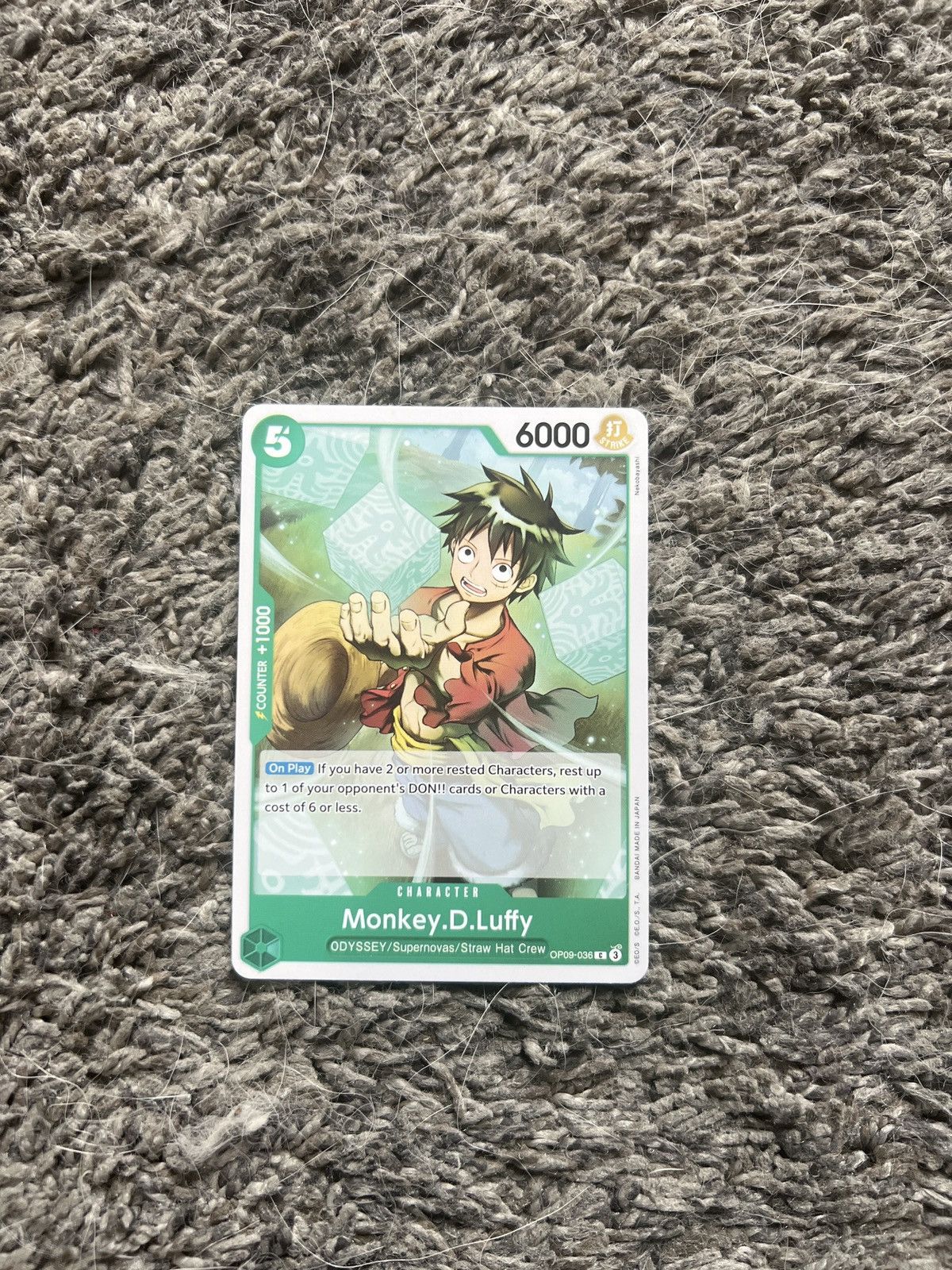 One Piece One Piece Monkey.D.Luffy Card Size ONE SIZE - 1 Thumbnail