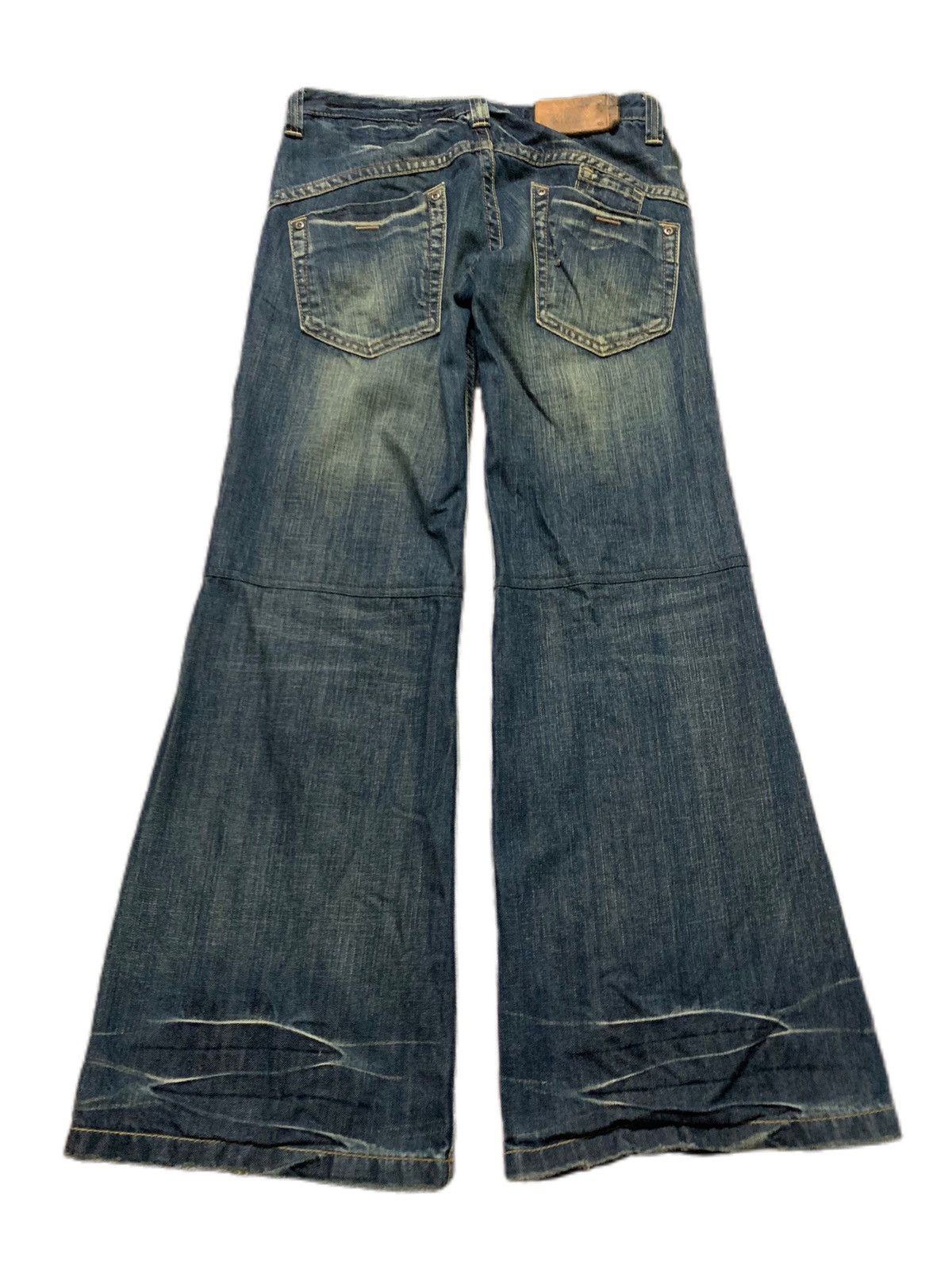 Designer × If Six Was Nine × Le Grande Bleu (L.G.B.) SUPER FLARE low rise drive jeans Size 30" / US 8 / IT 44 - 2 Thumbnail