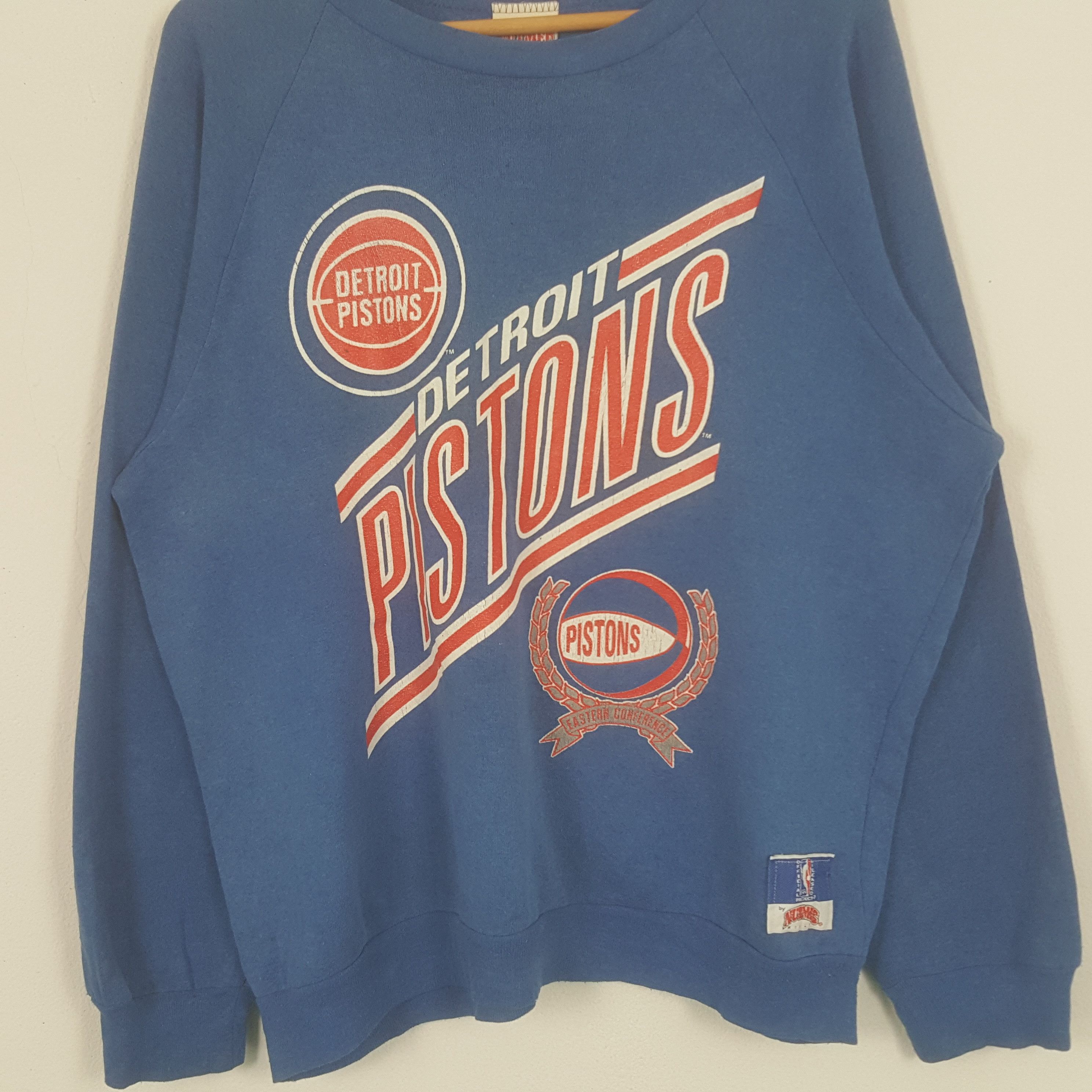 NBA Vintage 90's Detroit Pistons American NBA Team Sweatshirt Size US L / EU 52-54 / 3 - 2 Thumbnail
