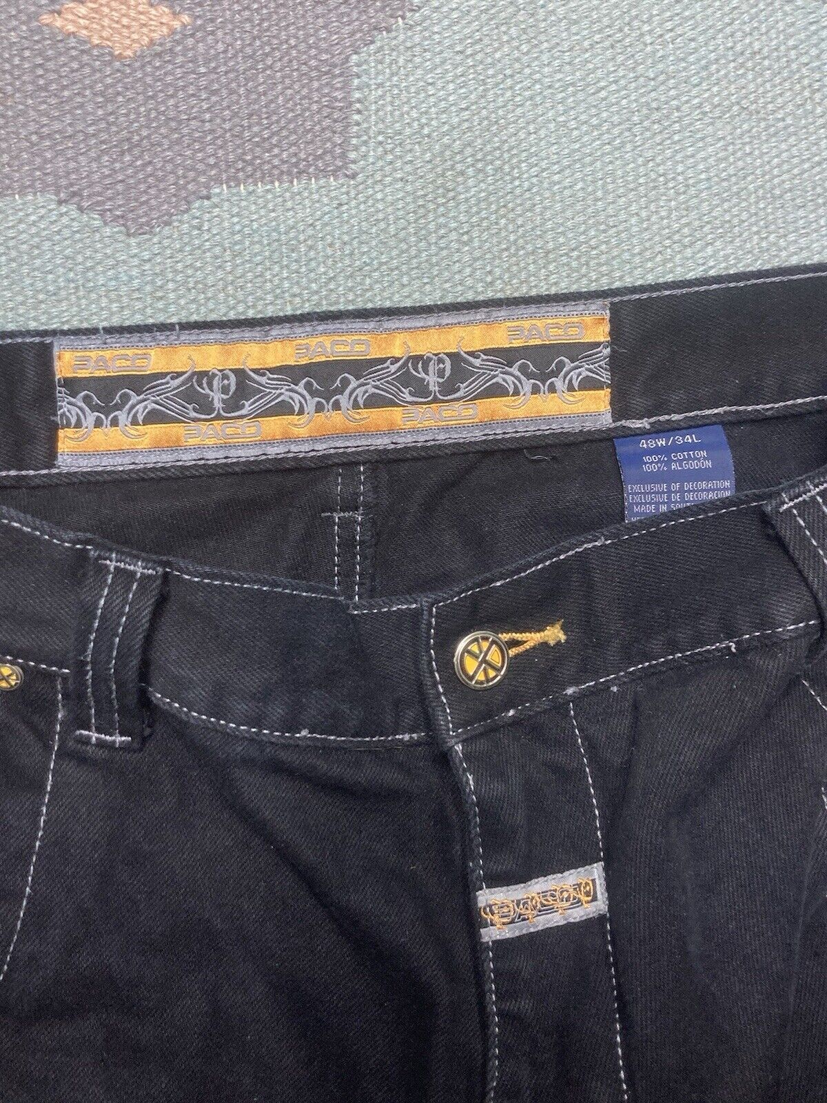 JNCO × Vintage y2k baggy jeans paco cyber goth skater JNCO massive 46x33 Size US 44 / EU 60 - 7 Thumbnail