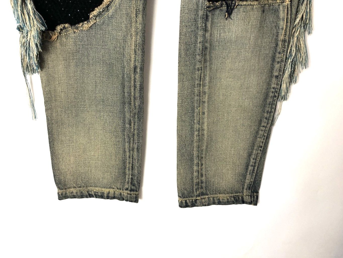 Infinite Archives × Undercover 04AW But Beautiful damaged fringe denim pants/28387-812 400 Size US 28 / EU 44 - 7 Thumbnail