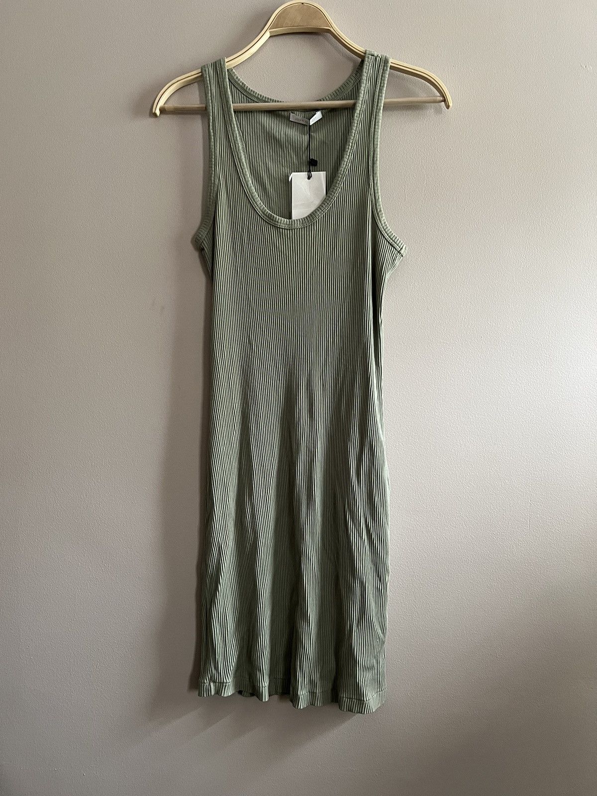 John Elliott John Elliott Cotton Rib Tank Dress Size L / US 10 / IT 46 - 1 Thumbnail