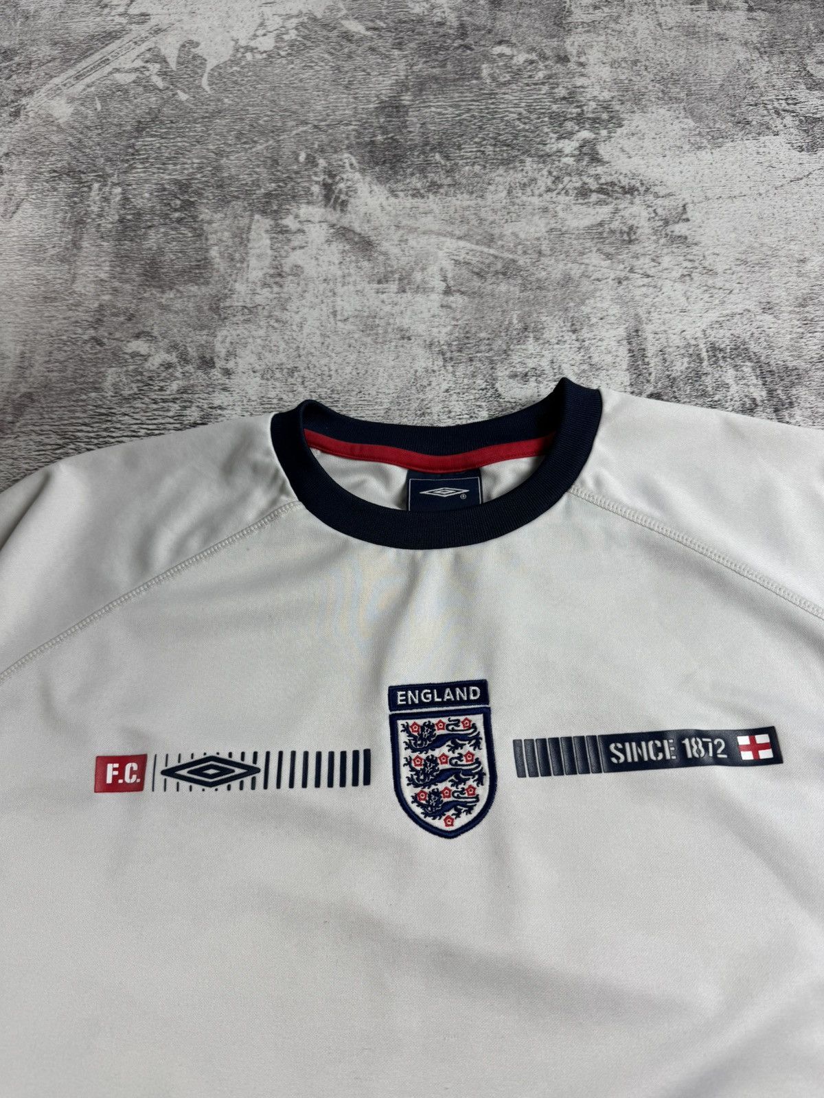 Umbro England National Soccer Football 00s Jersey Blockcore T Shirt Tee Size US L / EU 52-54 / 3 - 7 Thumbnail