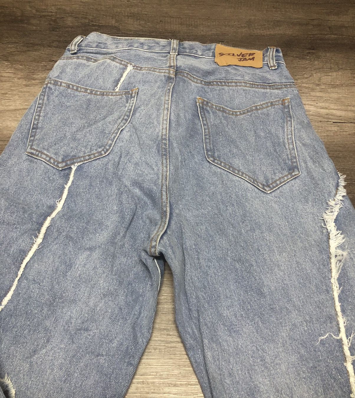 Japanese Brand W.W.G SILVER JAM JEANS UNISEX DESIGN Size US 28 / EU 44 - 14 Thumbnail