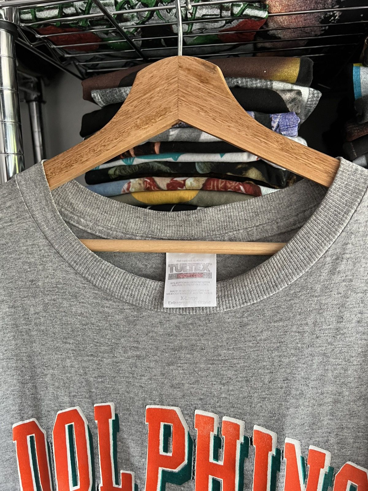 NFL 90s Miami Dolphins Bootleg Tultex Nike Tee Size US XL / EU 56 / 4 - 4 Thumbnail