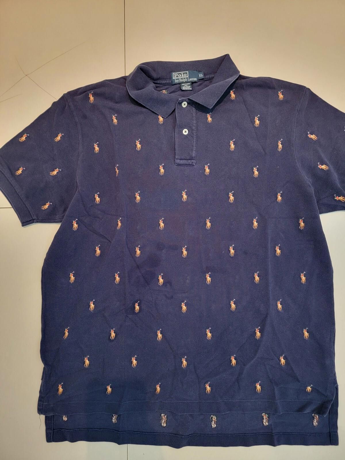 Polo Ralph Lauren Polo Ralph Lauren All-Over Multi Pony Shit Purple XL Size US XL / EU 56 / 4 - 1 Thumbnail