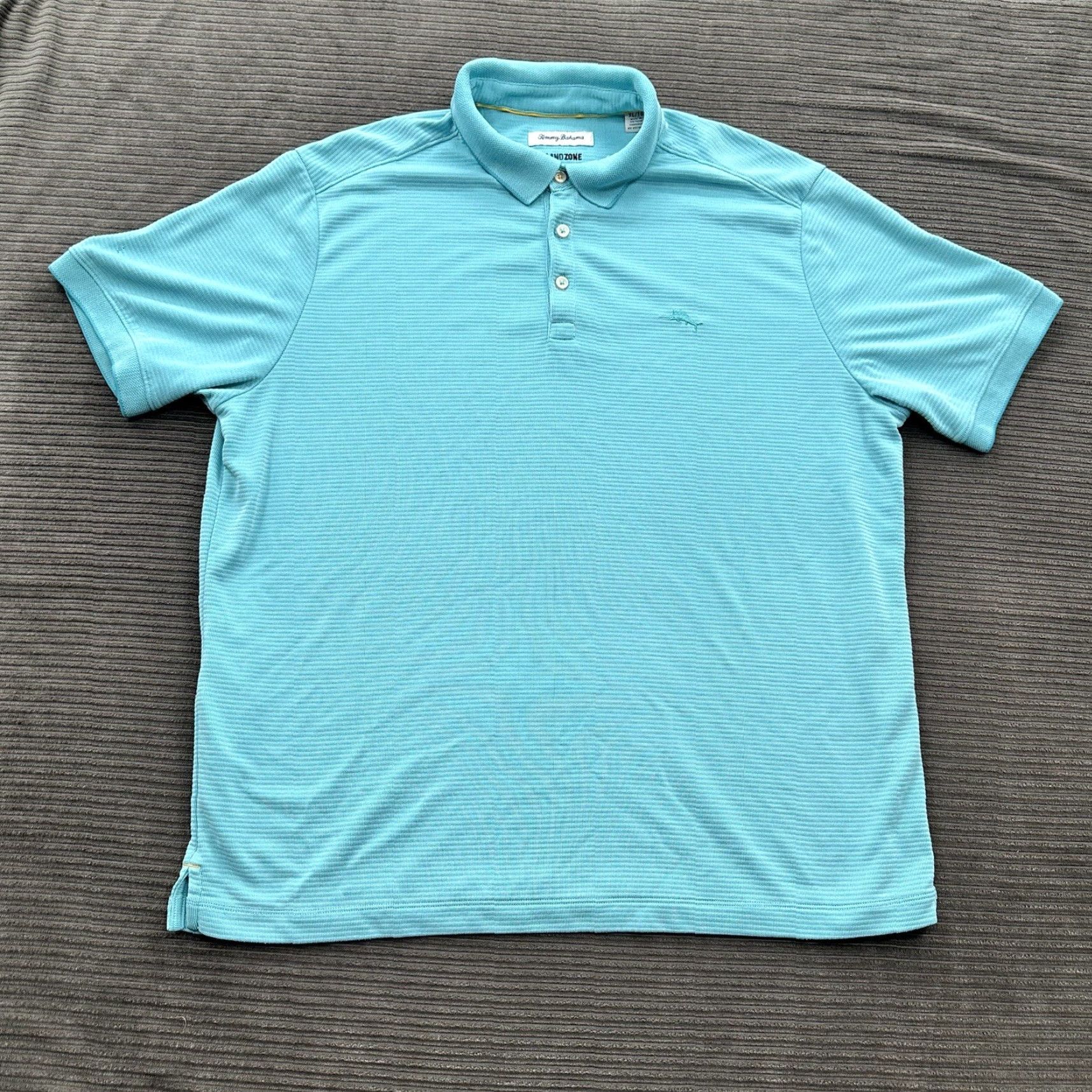 Tommy Bahama Tommy Bahama Island Zone Polo Shirt Men XL Blue Golf Outdoors Shirt Size US XL / EU 56 / 4 - 2 Thumbnail