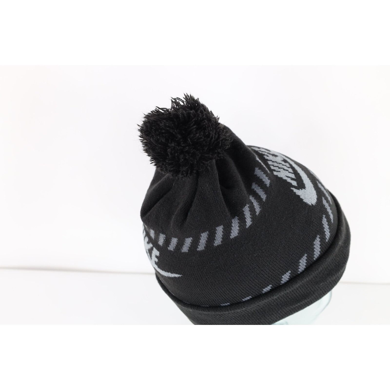 Nike Vintage Y2K Nike Travis Scott Mini Swoosh Pom Beanie Hat Size ONE SIZE - 7 Thumbnail