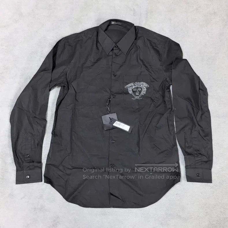 Versace Versace Men's embroidered classic Medusa avatar shirt Size US L / EU 52-54 / 3 - 1 Thumbnail