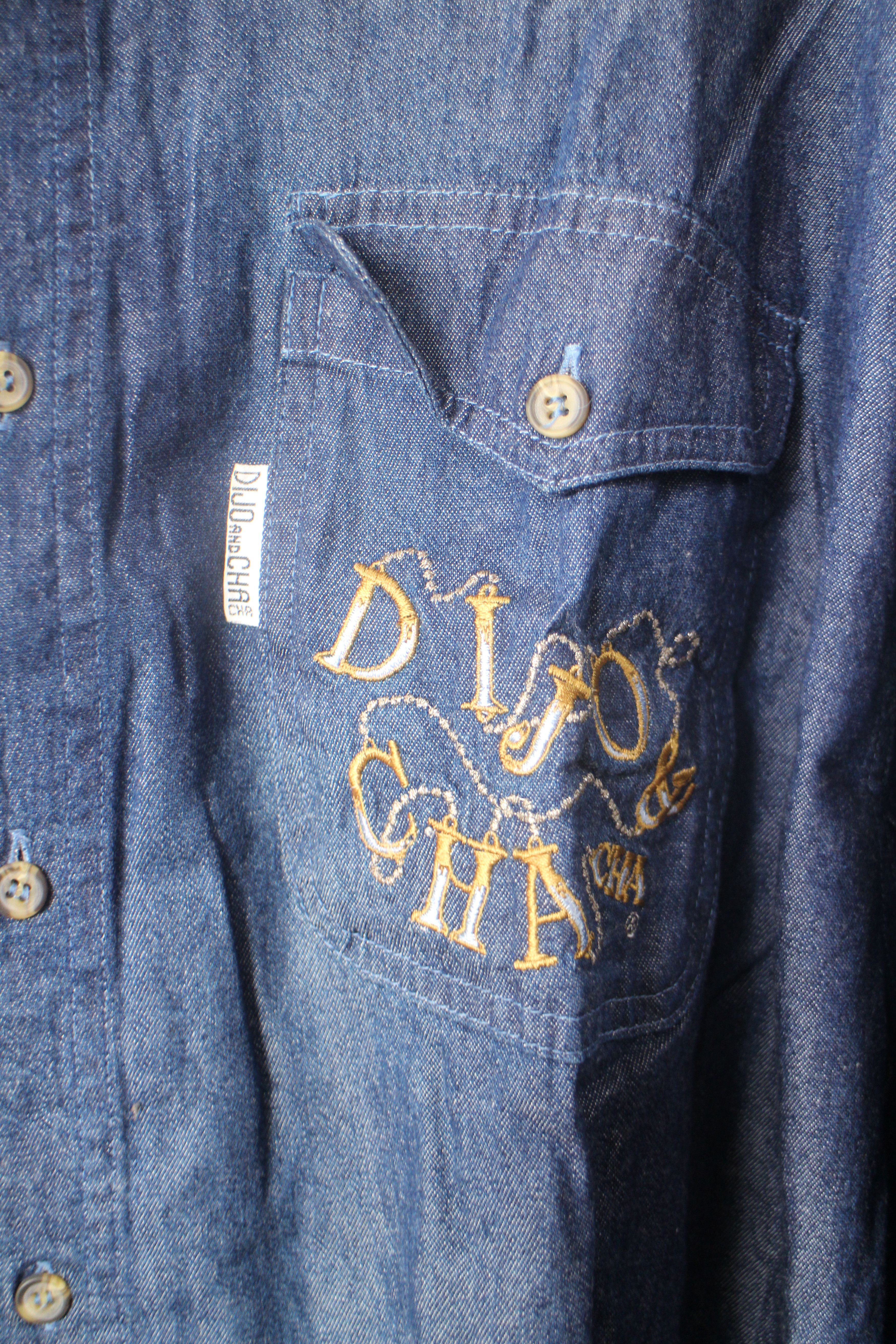 Rap Tees Men Denim Blue Denim Shirt Size L Size US L / EU 52-54 / 3 - 2 Thumbnail