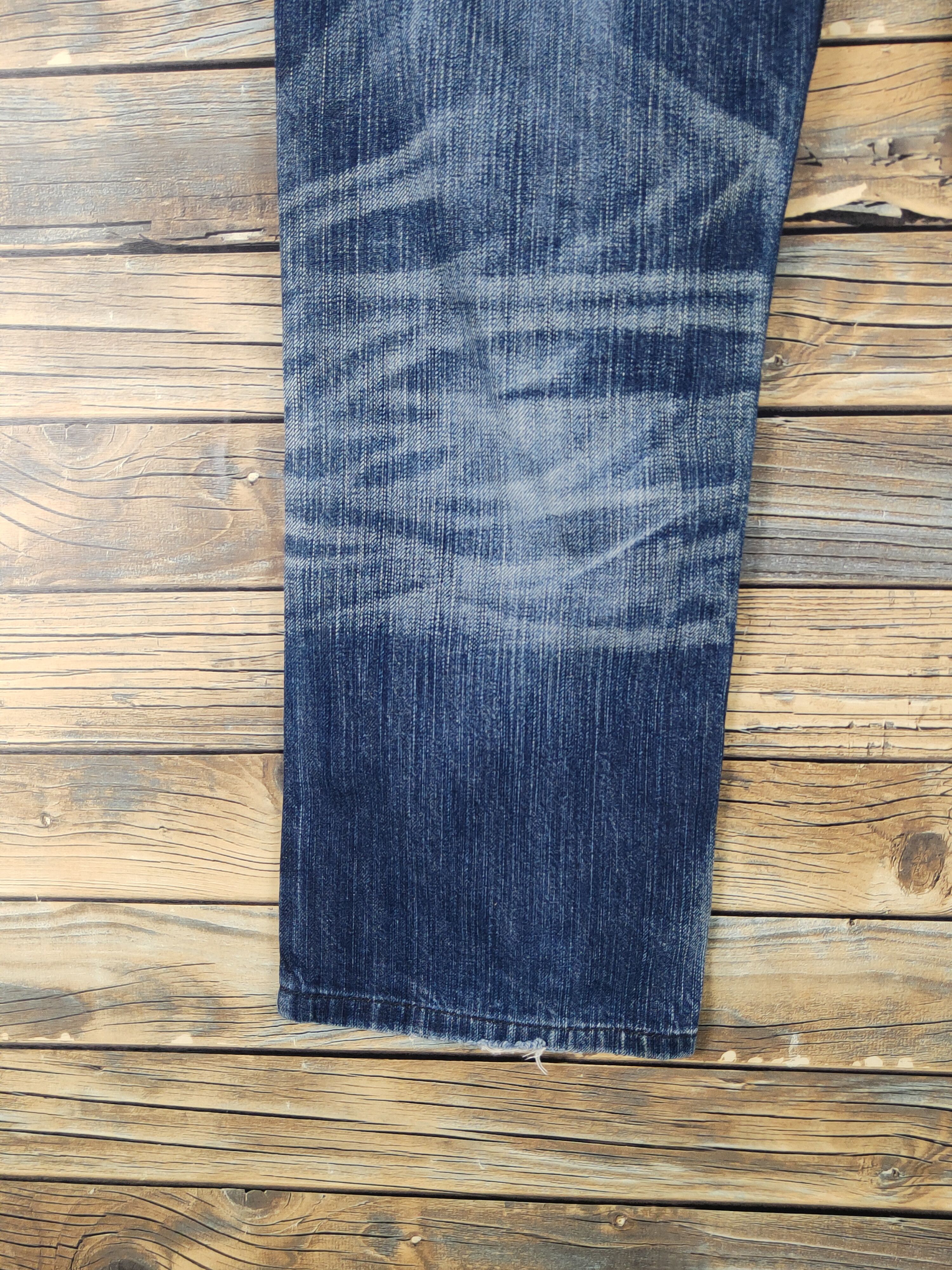Edwin Edwin Dark Blue Distressed Ripped Jeans #W1568 Size US 30 / EU 46 - 12 Thumbnail