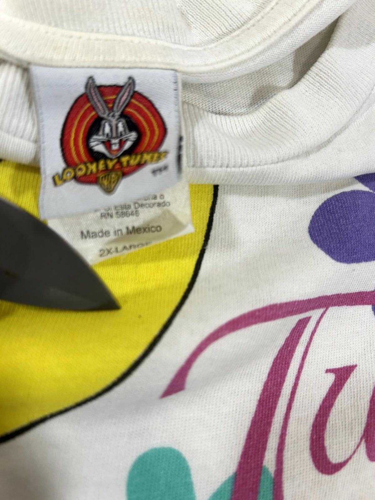 Designer Vintage 1997 Tweety Bird Looney Tunes Spellout Graphic Size US XXL / EU 58 / 5 - 5 Thumbnail