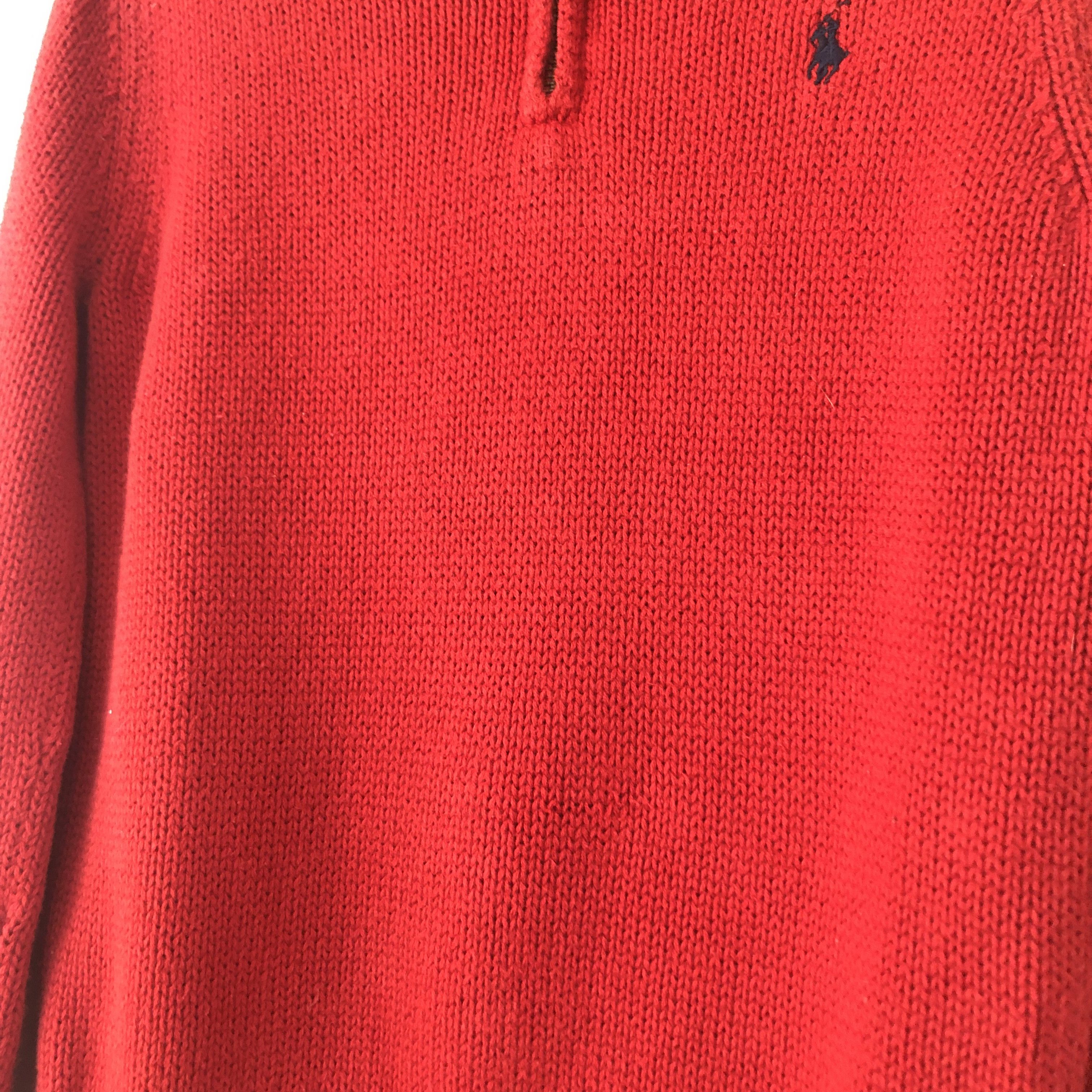 Polo Ralph Lauren Vintage Polo Ralph Lauren 1/4 Zip Knit Sweater Kids Size 5T Size US XS / EU 42 / 0 - 8 Thumbnail