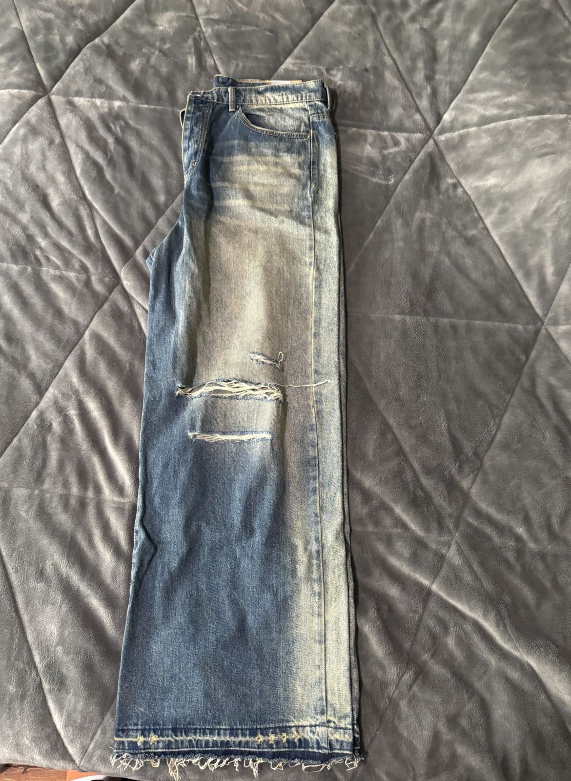 MNML MNML Baggy Rave Denim - Blue / 36 Size US 36 / EU 52 - 3 Thumbnail