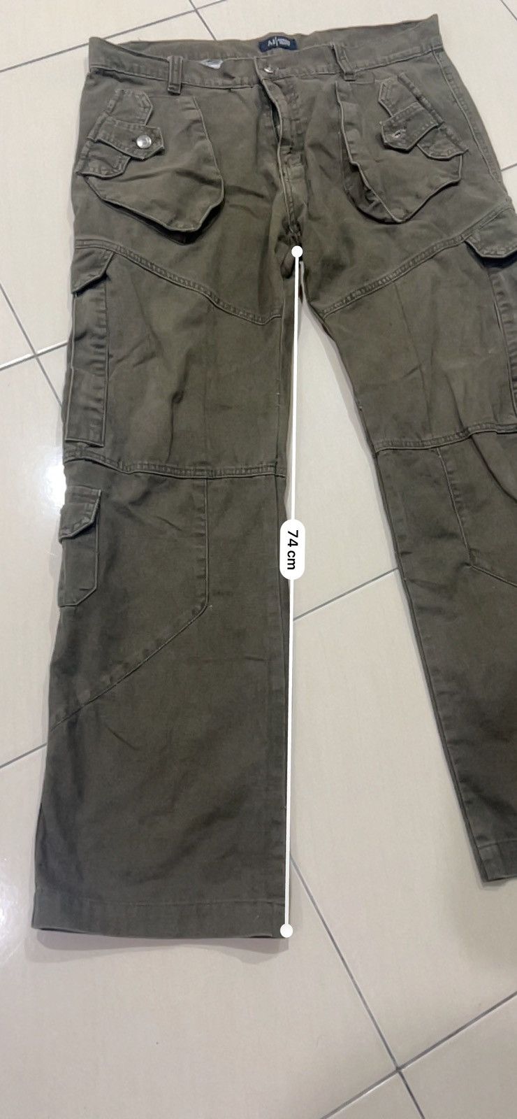 Armani × Vintage Armani Jeans - vintage cargo pants Size US 36 / EU 52 - 4 Thumbnail