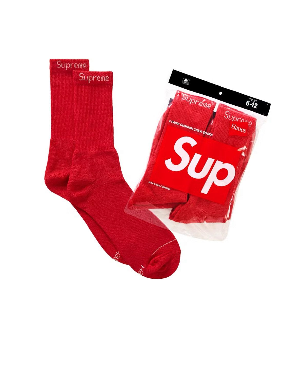 Supreme Supreme Cushioned Crew Socks - Pack of 4 | Grailed
