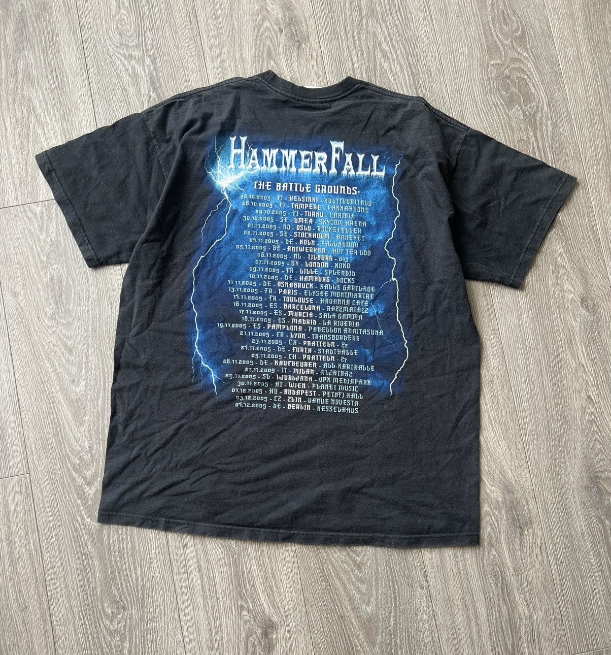 Band Tees Vintage HammerFall 2005 Band Tour T-Shirt Size US XL / EU 56 / 4 - 2 Thumbnail