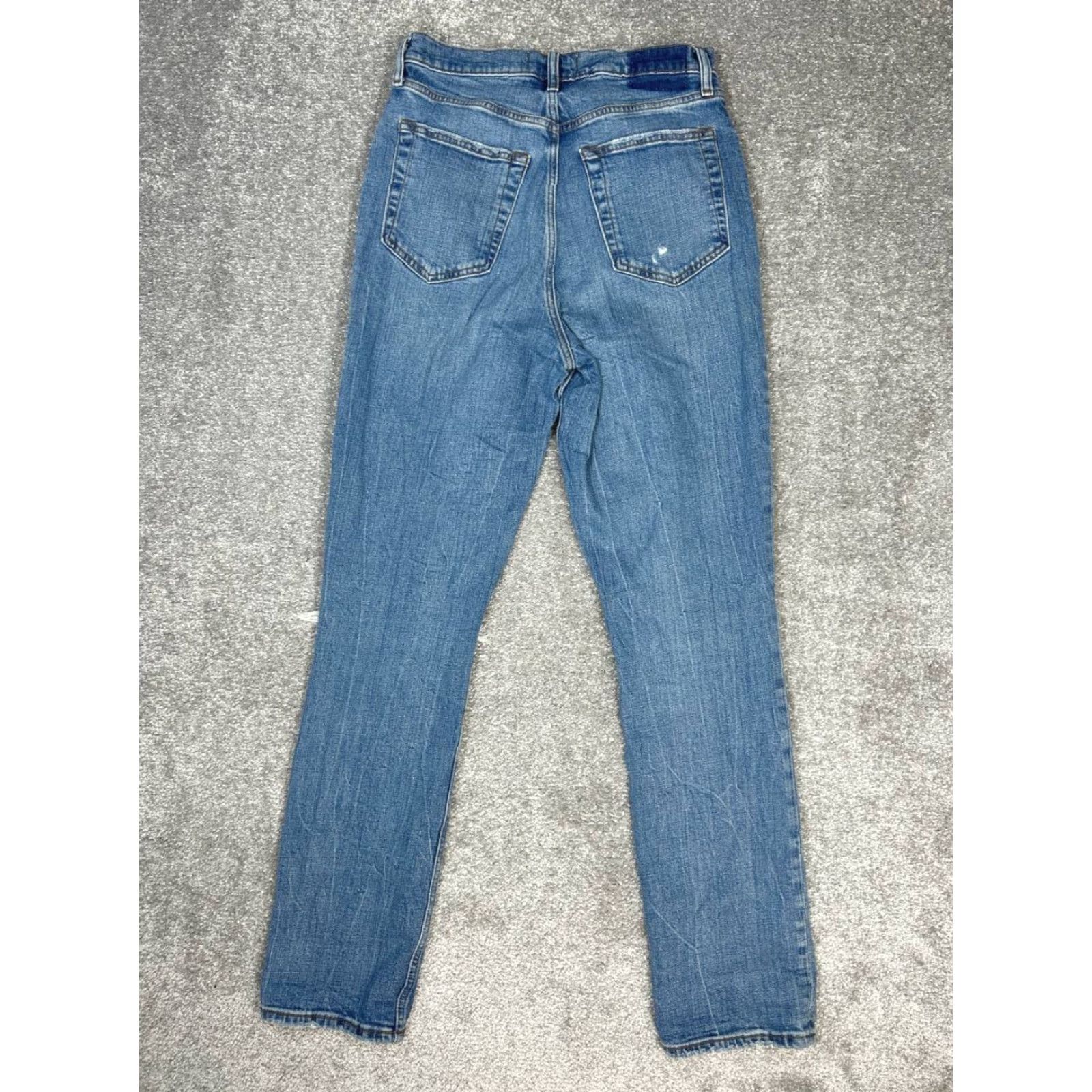 Abercrombie & Fitch Abercrombie & Fitch The 90s Slim Straight Curve Love Jeans Womens 8 Blue 28x31 Size 30" / US 8 / IT 44 - 2 Thumbnail