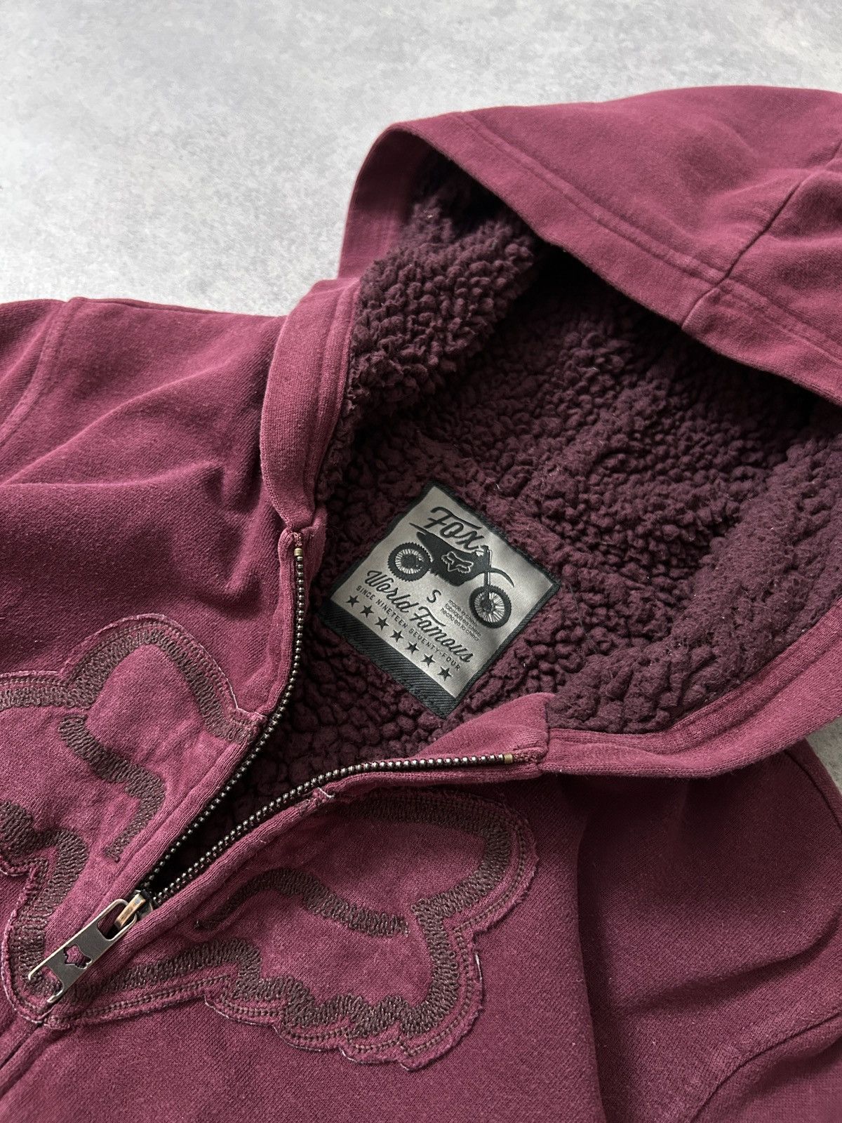Fox Racing Vintage Fox Racing Big logo Sherpa hoodies y2k womens Size S / US 4 / IT 40 - 4 Thumbnail
