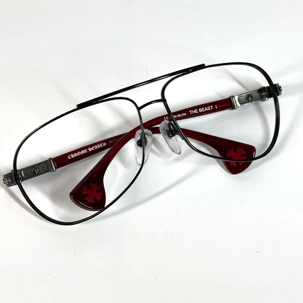 Chrome Hearts CHROME HEARTS THE BEAST 1 Eyeglasses Black Size ONE SIZE - 9 Thumbnail