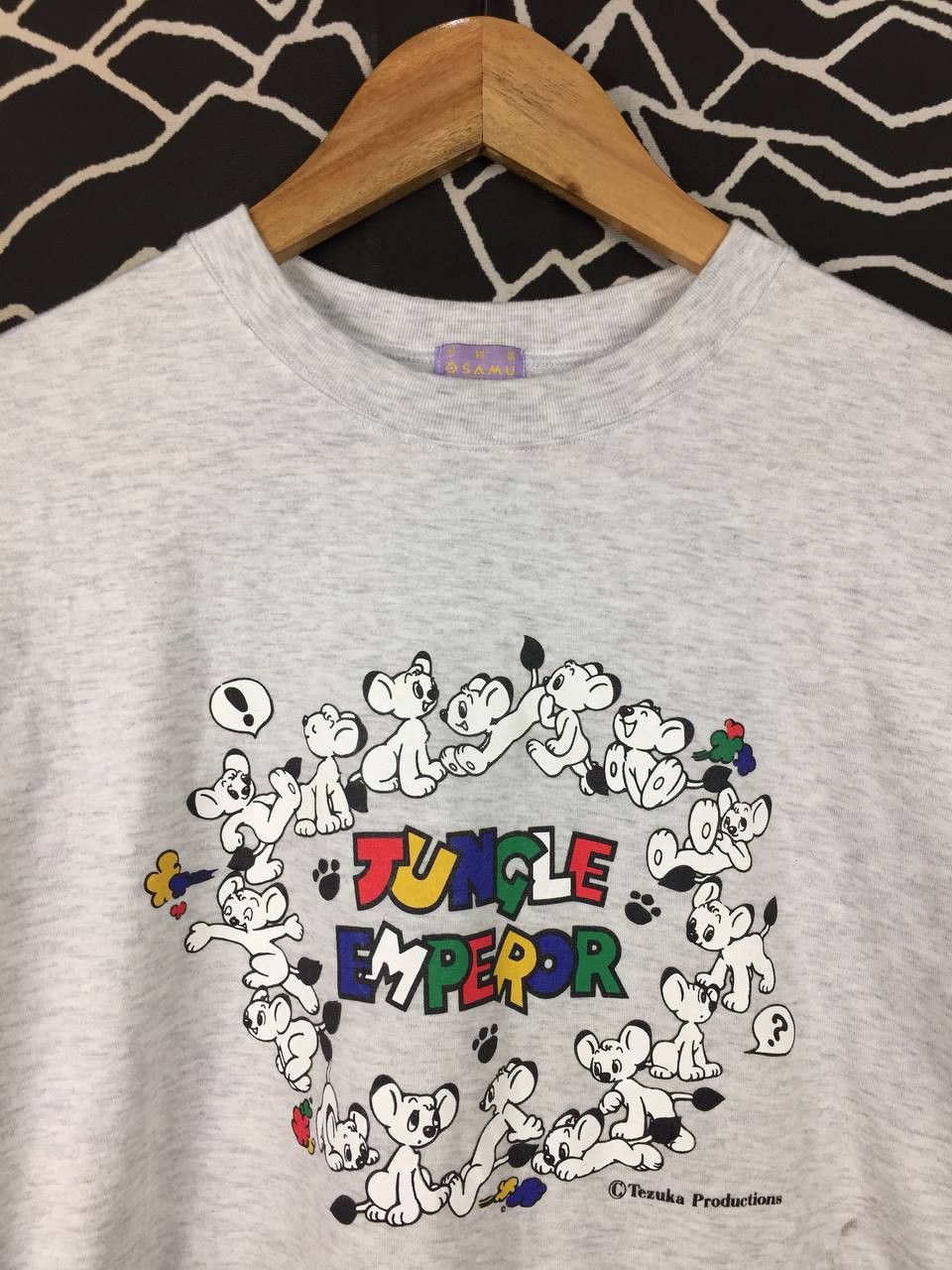 Anime Vtg 90s Osamu Tezuka Manga Museum Jungle Emperor Kimba Tee Size US M / EU 48-50 / 2 - 3 Thumbnail