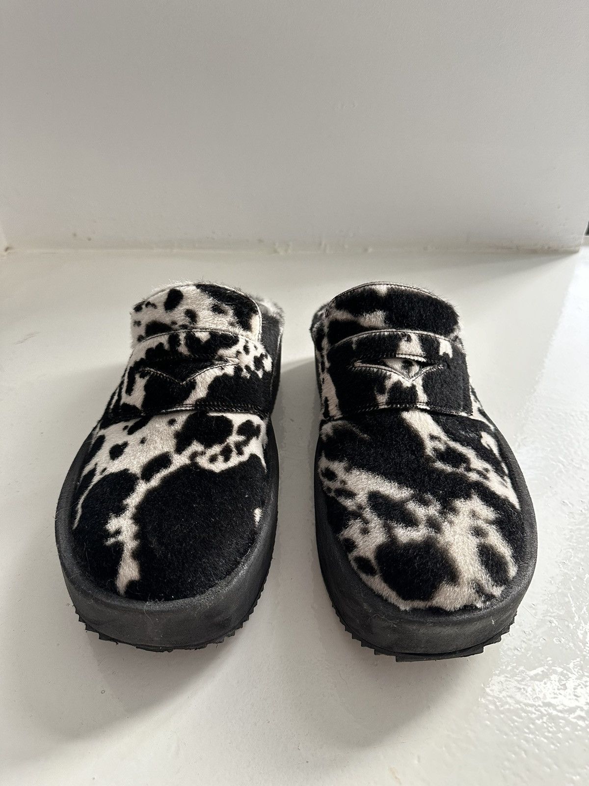 Dries Van Noten Calf skin pony platform shoes Size US 12 / EU 45 - 3 Thumbnail