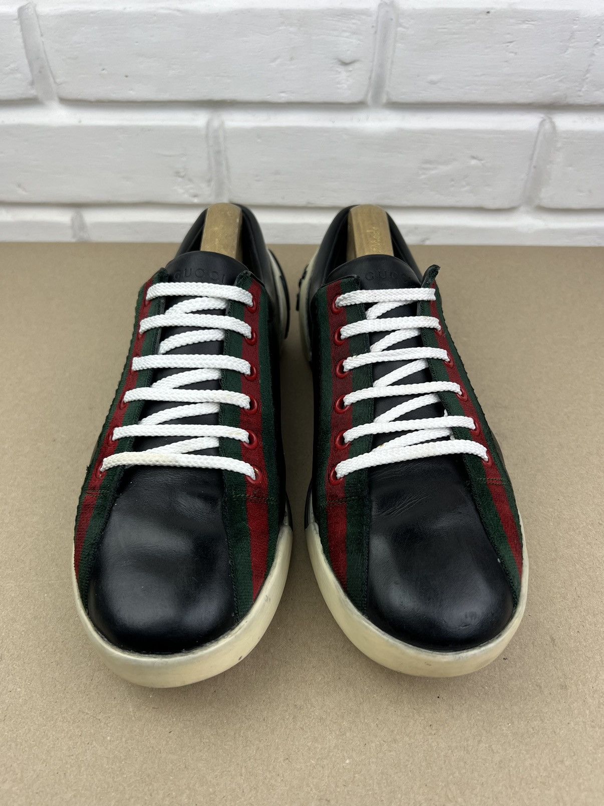 Gucci GUCCI Sneakers Low Top Leather Boulevard Logo Black Men's Size US 8 / EU 41 - 4 Thumbnail