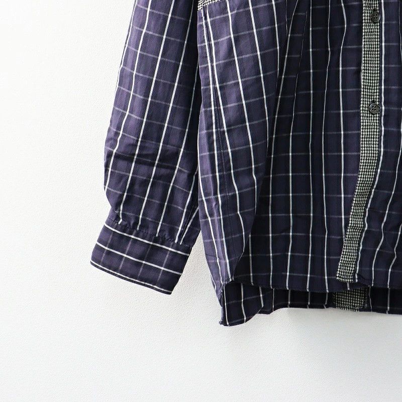 Comme des Garcons SHIRT Shirt Checked Long Sleeve Button Up Cotton Navy Size US S / EU 44-46 / 1 - 5 Thumbnail
