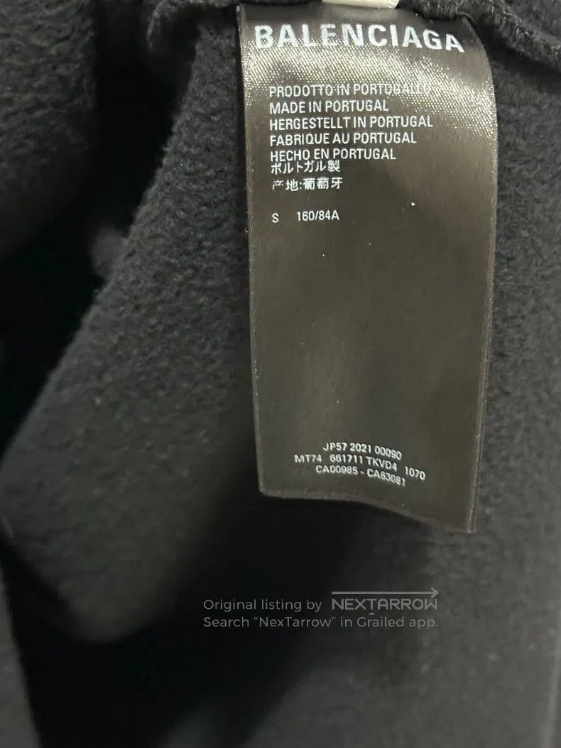 Balenciaga Balenciaga Black Hoodie Size US S / EU 44-46 / 1 - 5 Thumbnail