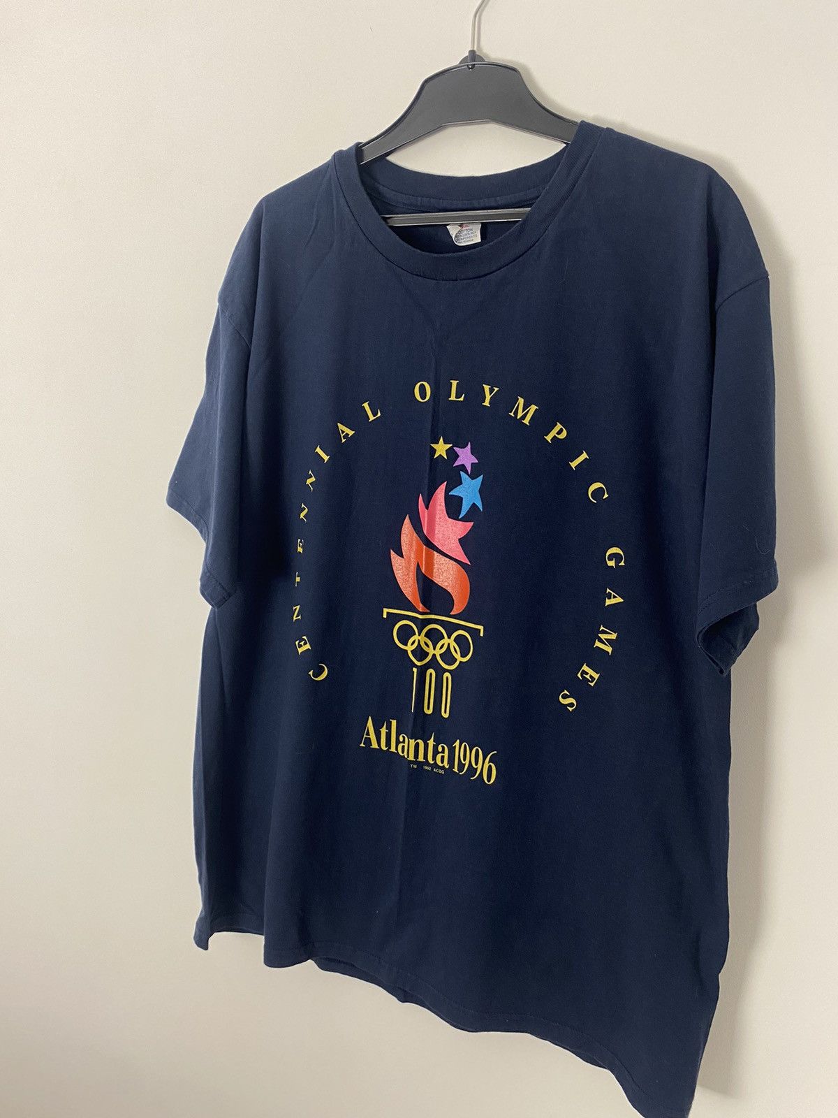 Champion × USA Olympics × Vintage Vintage Champion Atlanta 1996 Olympic tee Graphic Navy Size US XL / EU 56 / 4 - 10 Thumbnail