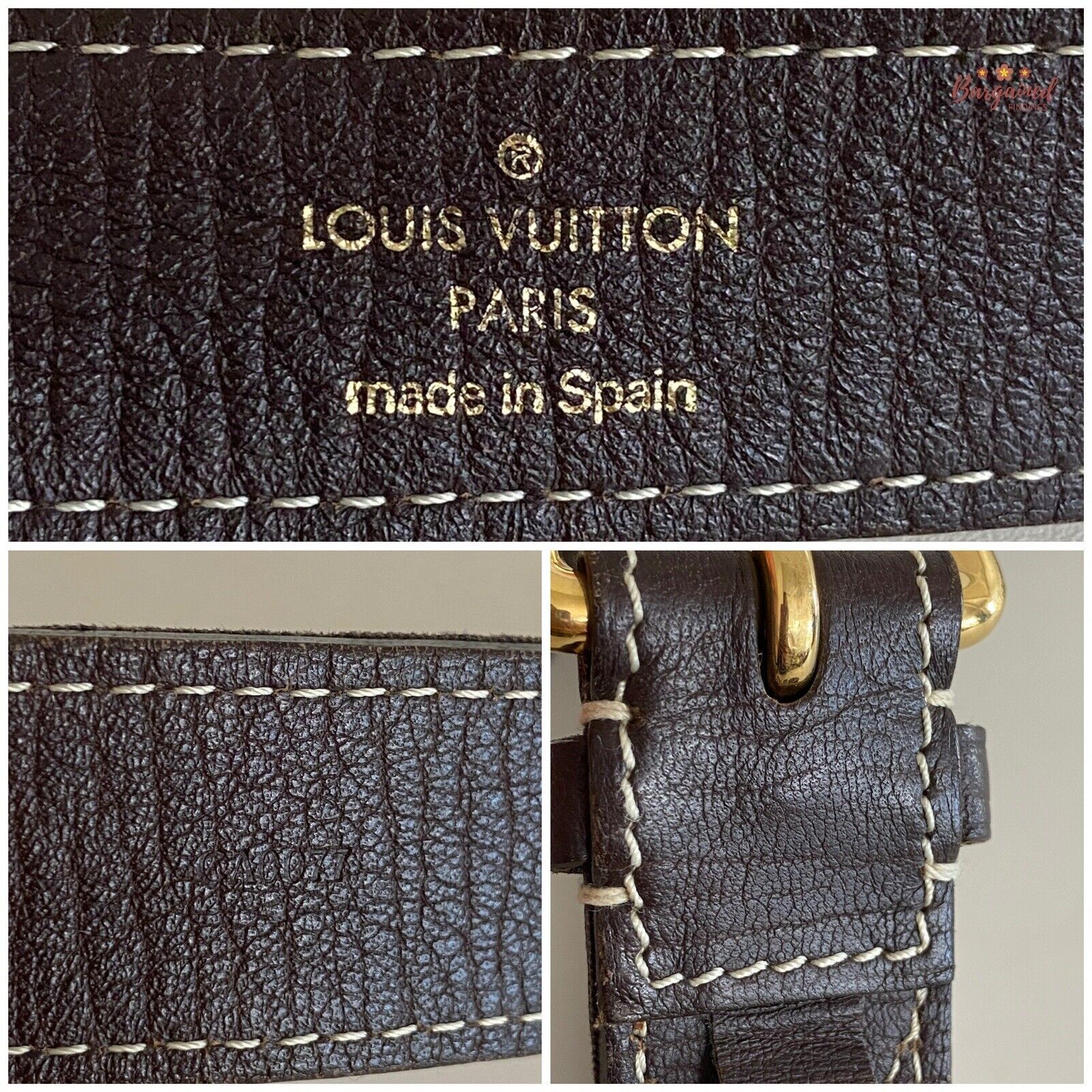 Louis Vuitton Louis Vuitton Monogram Mini Lin Canvas Leather Buckle Belt Size 32 - 8 Thumbnail