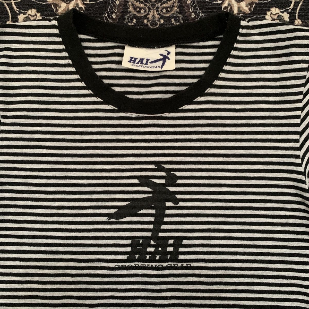 Hai Sporting Gear × Issey Miyake × Japanese Brand Hai Sporting Gear Division Line by Issey Miyake Stripes Tee Size S / US 4 / IT 40 - 2 Thumbnail