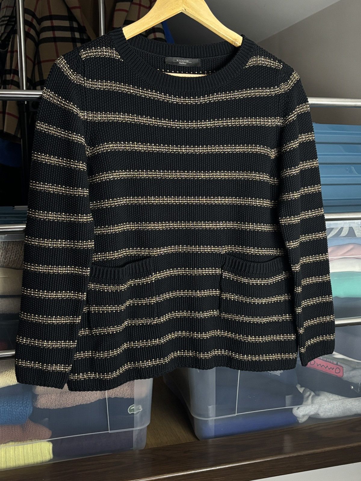 Weekend Max Mara Weekend Max Mara Knit Fibres Pocket Sweater Size S / US 4 / IT 40 - 2 Thumbnail