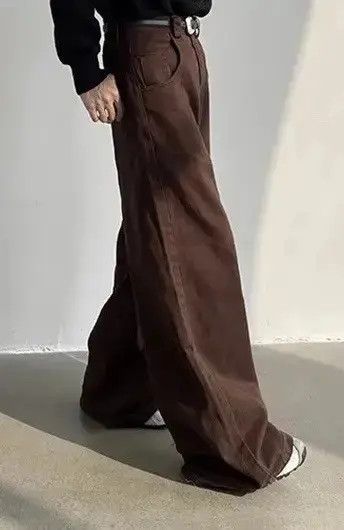 Japanese Brand Fashion Dragging Skater Baggy Jeans Unisex Size US 32 / EU 48 - 6 Thumbnail