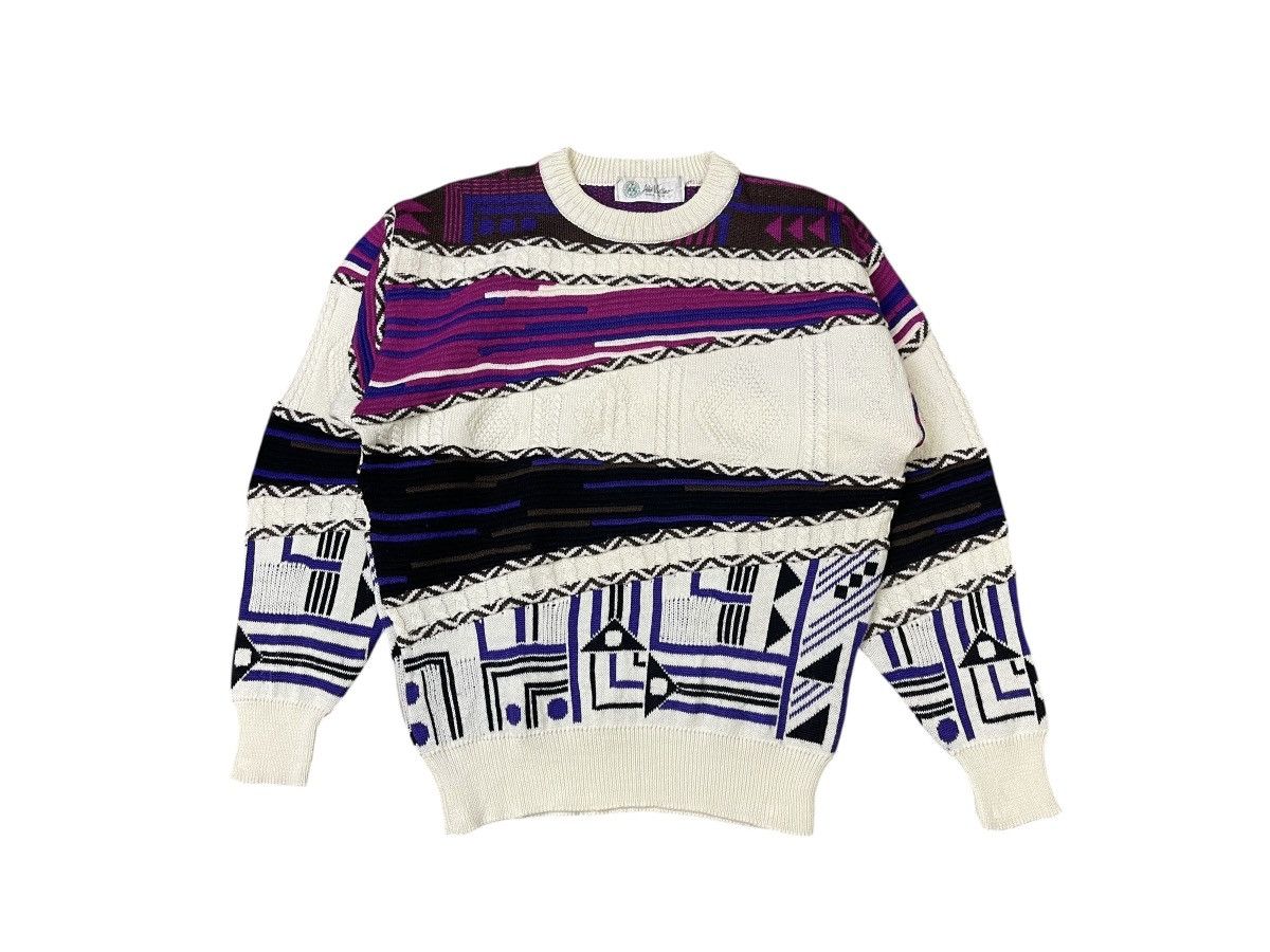 Aran Isles Knitwear Vintage Alan Vestimo Aztec Sweater Knitwear Size US L / EU 52-54 / 3 - 1 Thumbnail