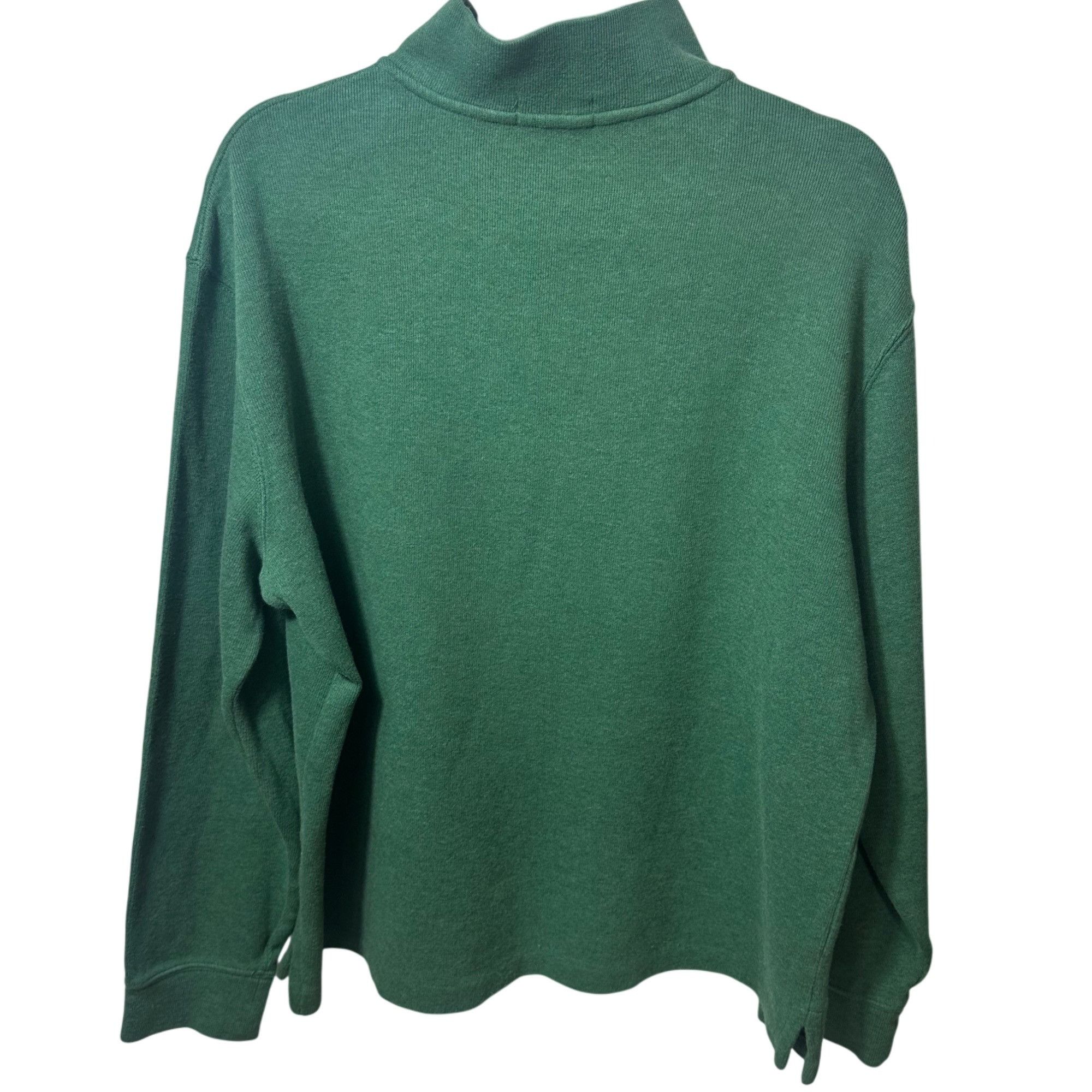 Polo Ralph Lauren Men’s Polo Ralph Lauren Solid Green 1/4 Zip Long Sleeve 100% Size US L / EU 52-54 / 3 - 2 Thumbnail