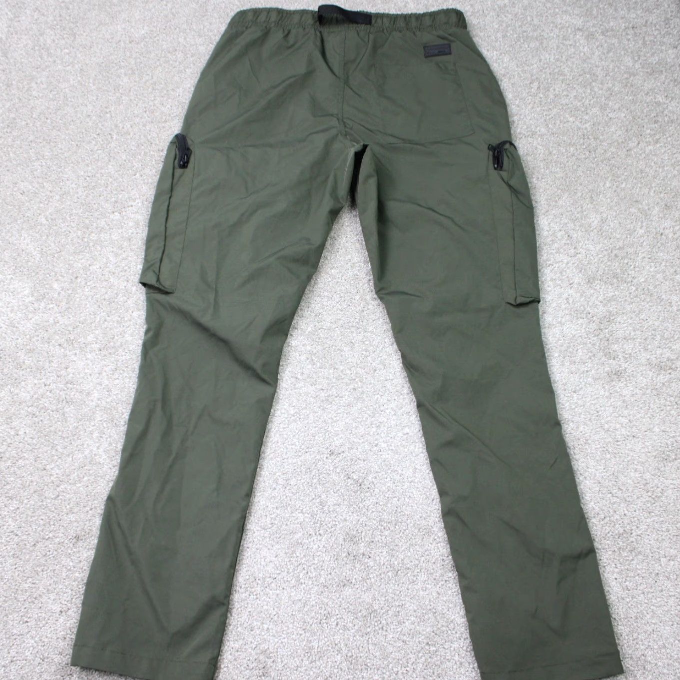 Southpole Southpole Mens Cargo Pants Green 34x32 Belted Canvas Cotton Regular Tapered Cargo Pocket Pants Mens Medium Regular Green Cargo Pants Size US 31 - 6 Thumbnail