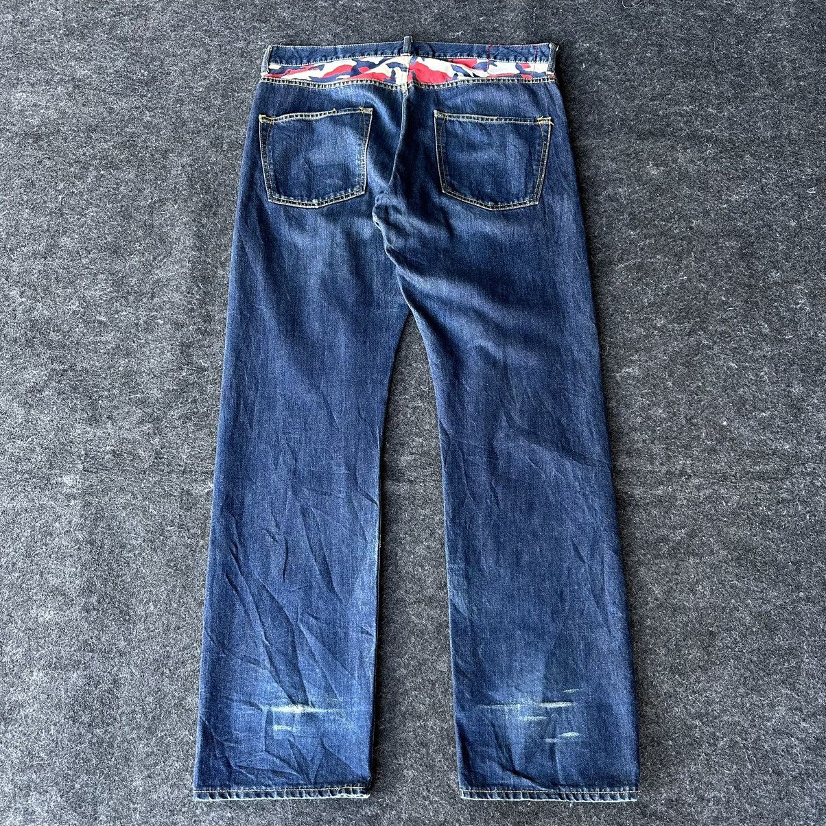 Tommy Hilfiger × Vintage Tommy Red Camo Label Blue Washed Denim D700 Size US 36 / EU 52 - 3 Thumbnail