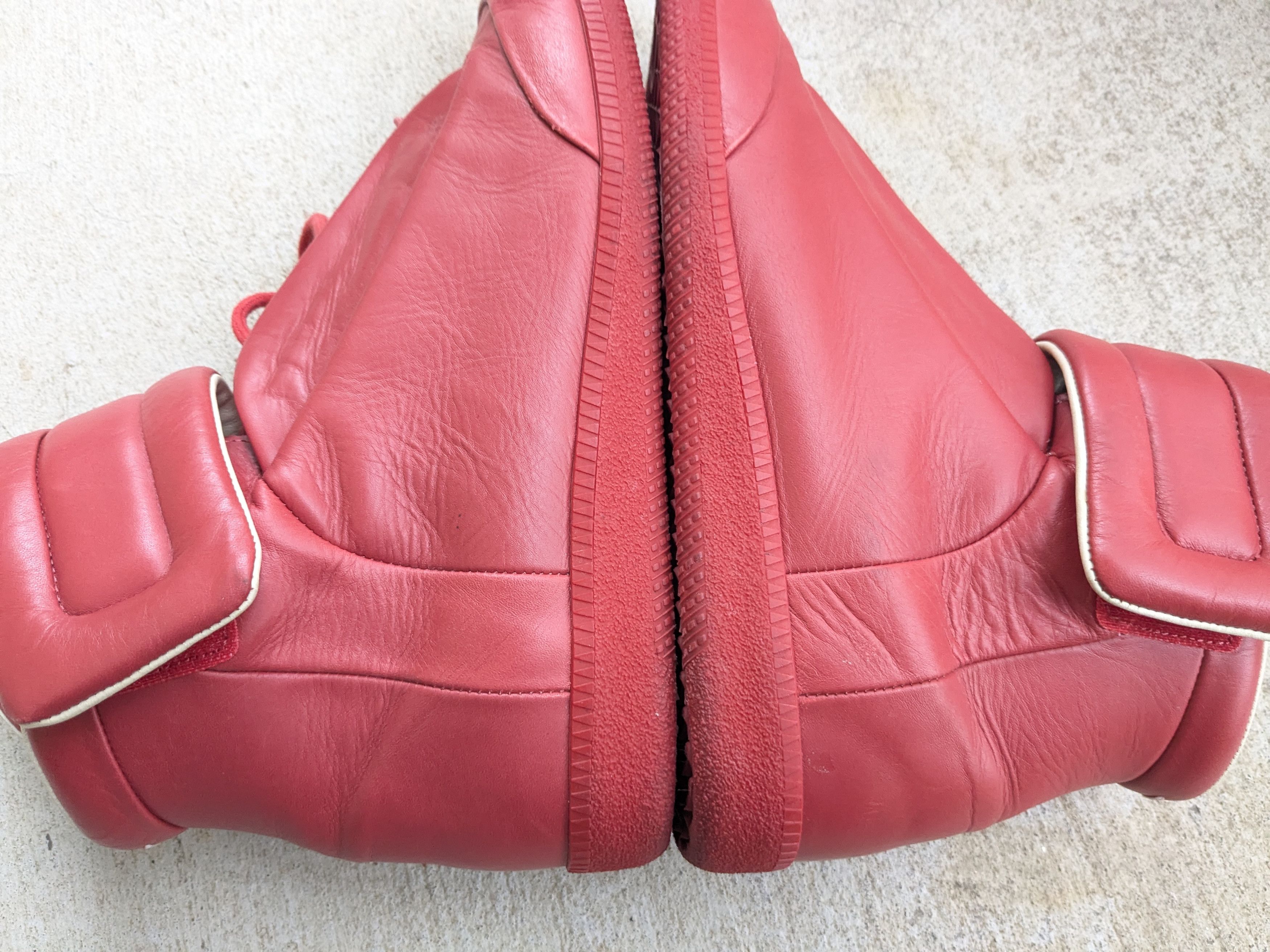 Maison Margiela Maison Margiela Future Red 8 41 Leather High Tops Size US 8 / EU 41 - 12 Thumbnail
