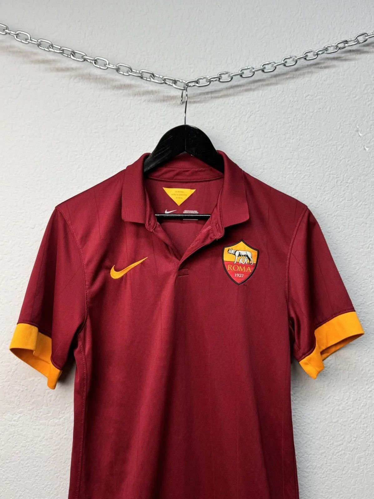Nike × Vintage AS ROMA 2014/15 HOME FOOTBALL JERSEY NIKE Size US S / EU 44-46 / 1 - 4 Thumbnail