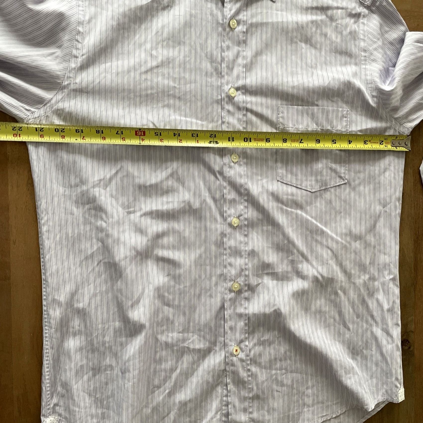 Hartford Hartford Button-Up Shirt Men's Small Striped Purple Cotton Long Sleeve Lightweight Casual Workwear Shirt Size US S / EU 44-46 / 1 - 6 Thumbnail