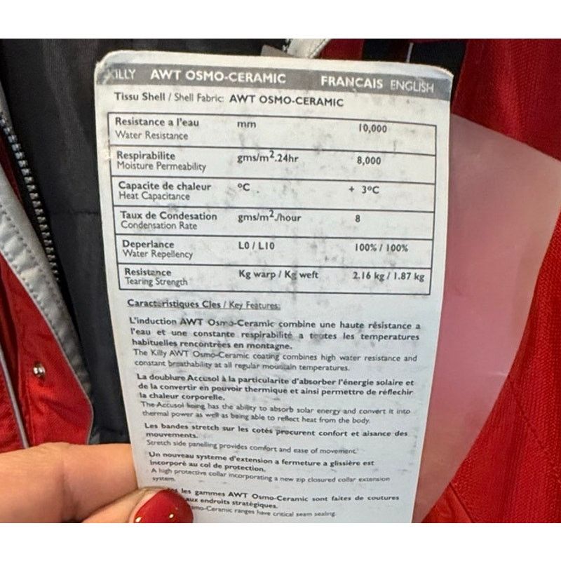 Other Killy AWT Red Ski Jacket Coat Parka Men 42 Y2K Retro Vintage Size US XL / EU 56 / 4 - 19 Thumbnail