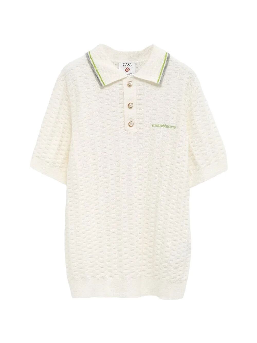 Casablanca "TENNIS BOUCLE" POLO SHIRT Size US M / EU 48-50 / 2 - 1 Thumbnail