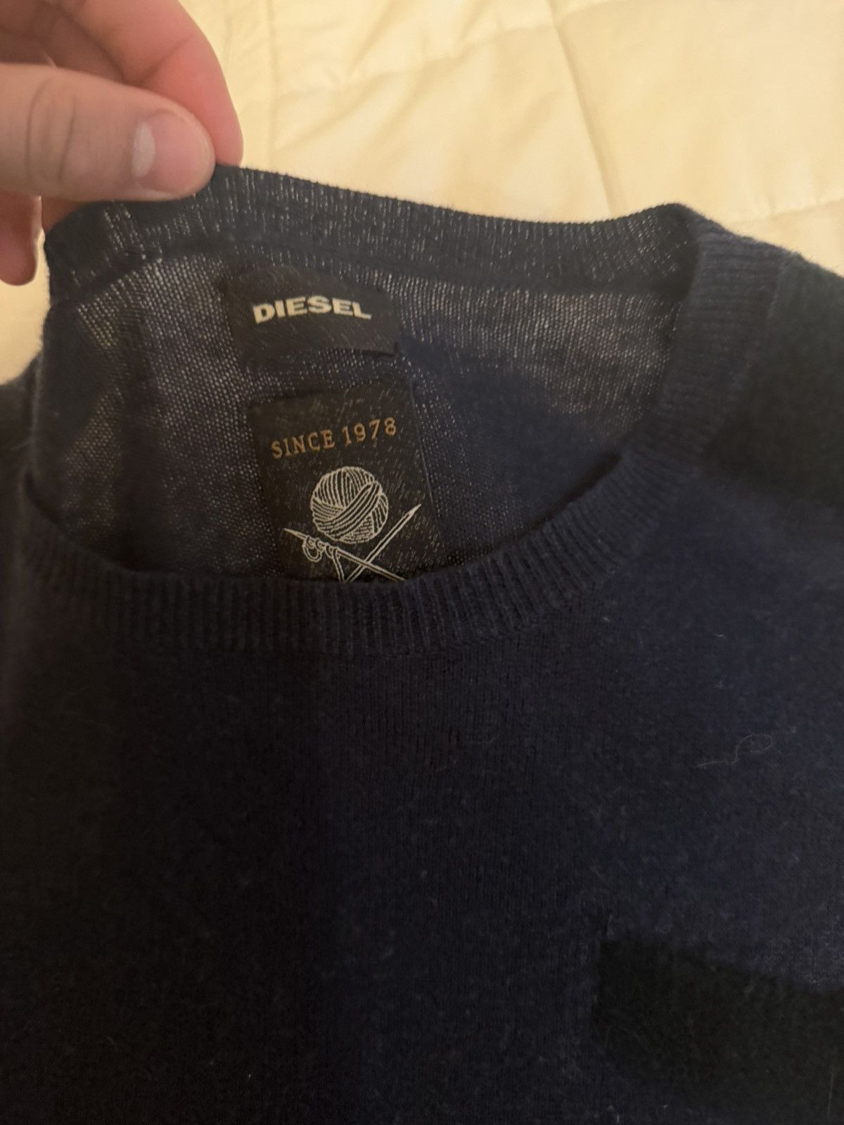Diesel Vintage Navy Diesel Sweater Size US S / EU 44-46 / 1 - 2 Thumbnail