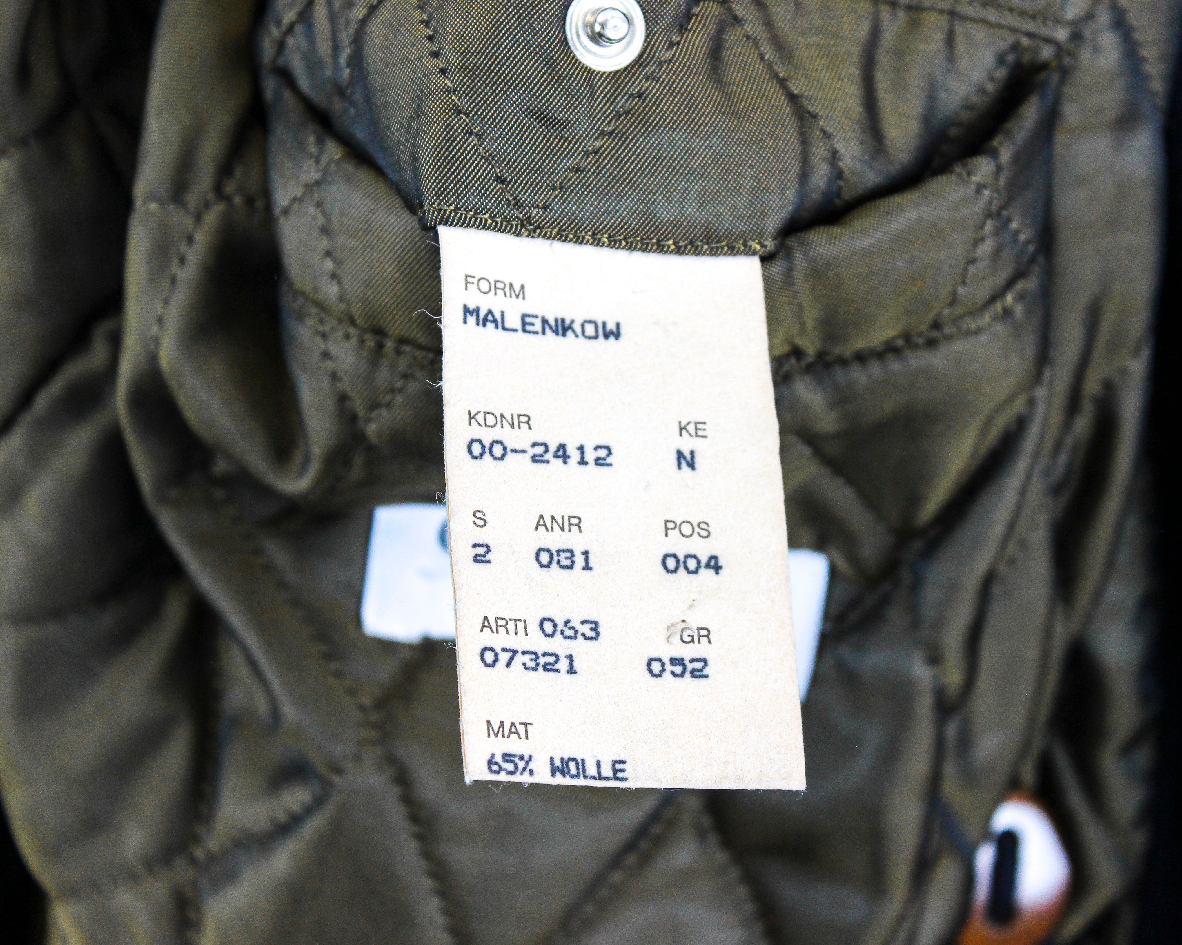 Vintage Malenkow Men L Wool Cashmere Jacket Pea Coat EU 52 Winter Size US L / EU 52-54 / 3 - 8 Preview